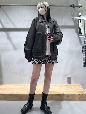 「PAGEBOY（ページボーイ）のアイテム（スカート）」を使った、あちさん（レディース・168cm）の冬コーディネート