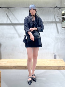 「アイテム（パンプス）」を使った、あちさん（レディース・168cm）の夏コーディネート