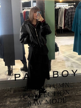 「PAGEBOY（ページボーイ）のアイテム（Tシャツ/カットソー）」を使った、あちさん（レディース・168cm）の秋コーディネート