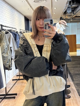 「PBLIM（ページボーイリム）のアイテム」を使った、あちさん（レディース・168cm）の秋コーディネート