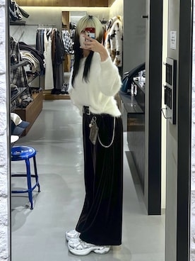 「アイテム（財布）」を使った、あちさん（レディース・168cm）の秋コーディネート