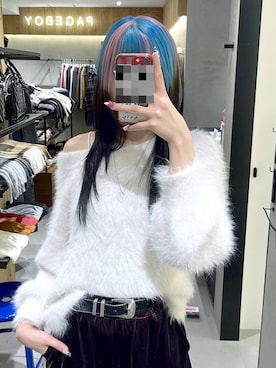 「PAGEBOY（ページボーイ）のアイテム（ベルト）」を使った、あちさん（レディース・168cm）の冬コーディネート