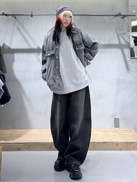 「PAGEBOY（ページボーイ）のアイテム（ブルゾン）」を使った、あちさん（レディース・168cm）の春コーディネート