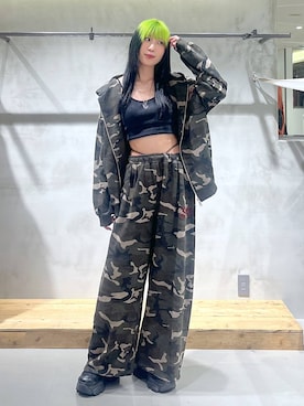 「PBLIM（ページボーイリム）のアイテム（スウェットパンツ）」を使った、あちさん（レディース・168cm）の秋コーディネート