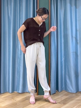 「アイテム（ネックレス）」を使った、bychiiiiiidaさん（レディース・161cm・30代）の夏コーディネート