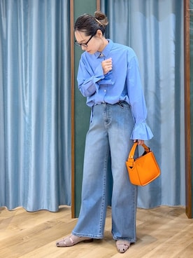 「アイテム（アクセサリー）」を使った、bychiiiiiidaさん（レディース・161cm・30代）の秋コーディネート