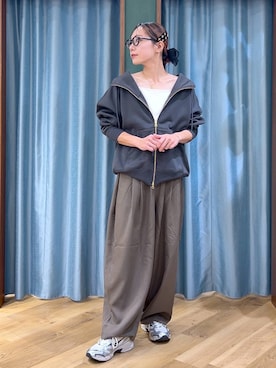 「アイテム（キャミソール）」を使った、bychiiiiiidaさん（レディース・161cm・30代）の秋コーディネート