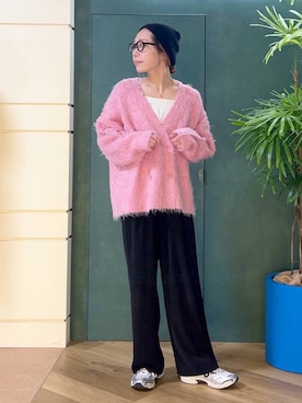 「アイテム（スラックス）」を使った、bychiiiiiidaさん（レディース・161cm・30代）の秋コーディネート