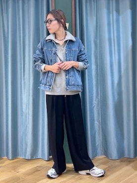 「デニム_バンヤードストーム」｜bychiiiiiidaさん（レディース・161cm）の秋コーディネート