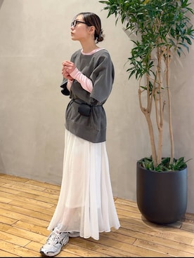 bychiiiiiidaさん（レディース・161cm）の春コーディネート