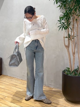 「JEANASIS（ジーナシス）のアイテム」を使った、bychiiiiiidaさん（レディース・161cm）の春コーディネート