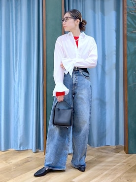「アイテム（アクセサリー）」を使った、bychiiiiiidaさん（レディース・161cm・30代）の秋コーディネート