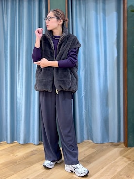 「アイテム（パンツ）」を使った、bychiiiiiidaさん（レディース・161cm・30代）の秋コーディネート