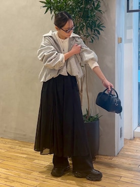 「JEANASIS（ジーナシス）のアイテム」を使った、bychiiiiiidaさん（レディース・161cm）の春コーディネート