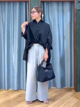「アイテム（デニムパンツ）」を使った、bychiiiiiidaさん（レディース・161cm・30代）の夏コーディネート