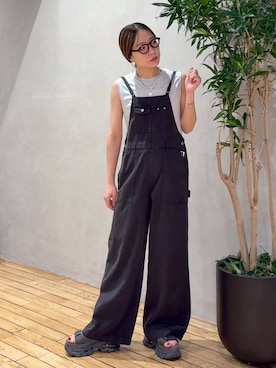 「JEANASIS（ジーナシス）のチャームヴィンテージチェーンネックレス/638258（ネックレス、シルバー系）」を使った、bychiiiiiidaさん（レディース・161cm）の夏コーディネート