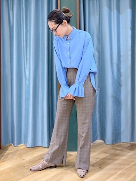 「アイテム（アクセサリー）」を使った、bychiiiiiidaさん（レディース・161cm・30代）の秋コーディネート