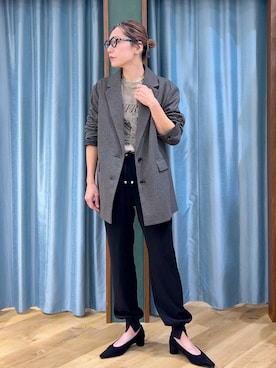 「アイテム（ジャケット/アウター）」を使った、bychiiiiiidaさん（レディース・161cm・30代）の秋コーディネート