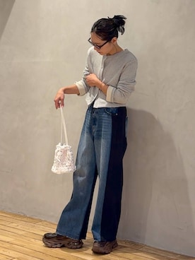 「JEANASIS（ジーナシス）のアイテム」を使った、bychiiiiiidaさん（レディース・161cm）の秋コーディネート