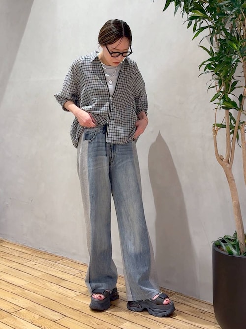 スウェットコンビデニムパンツ/645263（デニムパンツ）｜JEANASIS