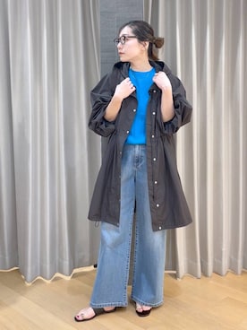 「アイテム（ブルゾン）」を使った、bychiiiiiidaさん（レディース・161cm・30代）の春コーディネート