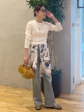 「JEANASIS（ジーナシス）のアイテム」を使った、bychiiiiiidaさん（レディース・161cm）の春コーディネート