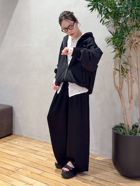 「JEANASIS（ジーナシス）のアイテム（ブルゾン）」を使った、bychiiiiiidaさん（レディース・161cm）の春コーディネート