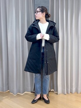 「BARNYARDSTORM」｜「アイテム（ダウンジャケット/コート）」を使った、bychiiiiiidaさん（レディース・161cm）の冬コーディネート