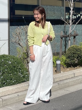 中島佑芽さん(レディース・152cm)の春コーディネート