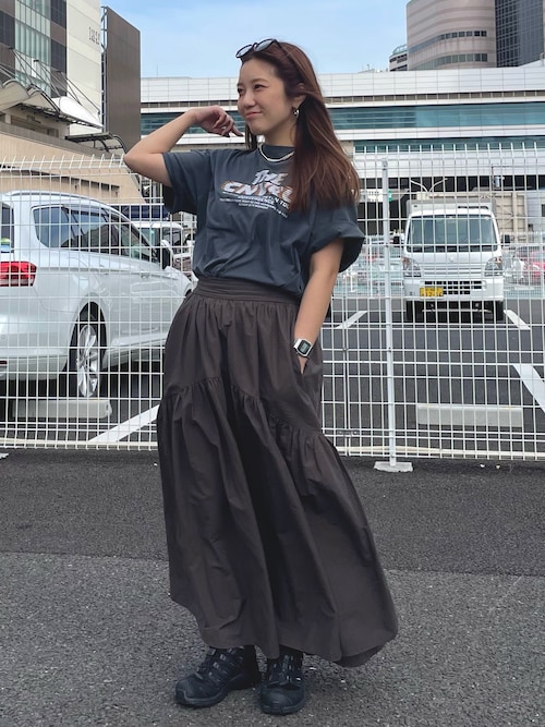 ギャザーデザインスカート