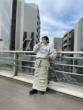 中島佑芽さん（レディース・152cm）の冬コーディネート