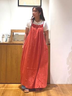 「Ungrid（アングリッド）のアイテム」を使った、中島佑芽さん（レディース・152cm）の夏コーディネート