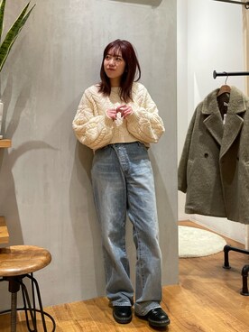 中島佑芽さん（レディース・152cm）の冬コーディネート