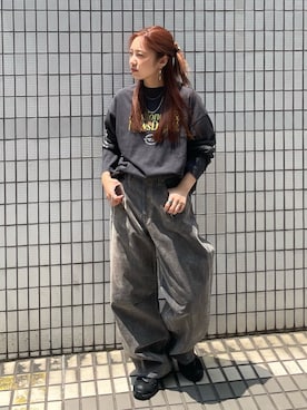 「Ungrid（アングリッド）のアイテム」を使った、中島佑芽さん（レディース・152cm）の夏コーディネート