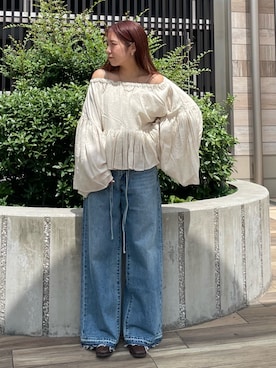 「Ungridコーデ」｜中島佑芽さん（レディース・152cm）の夏コーディネート