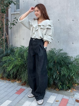 「Ungridコーデ」｜中島佑芽さん（レディース・152cm）の秋コーディネート