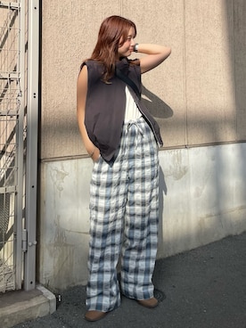 「Ungridコーデ」｜中島佑芽さん（レディース・152cm）の夏コーディネート