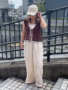 中島佑芽さん（レディース・152cm）の春コーディネート