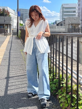 中島佑芽さん（レディース・152cm）の夏コーディネート