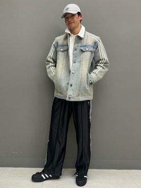 「アディダスオリジナルス」｜「アイテム（アクセサリー）」を使った、YKさん（メンズ・177cm）の春コーディネート