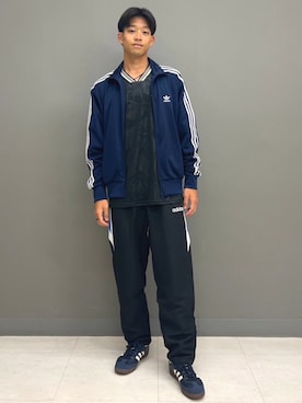 「アイテム（ジャージ）」を使った、YKさん（メンズ・177cm）の秋コーディネート