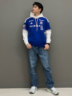 「サッカー」｜YKさん（メンズ・177cm）の春コーディネート