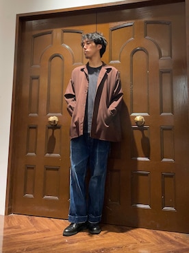 「BASISBROEK（バシスブルック）のアイテム」を使った、Makiさん（メンズ・168cm）の秋コーディネート