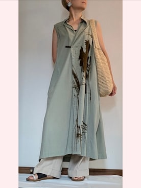 「MARGARET HOWELL（マーガレットハウエル）のアイテム」を使った、璃瑚さん（レディース・159cm）の冬コーディネート