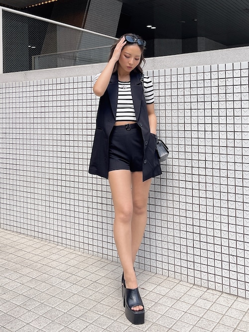 GYDA ジェイダ ブラック 黒 ショートパンツ ショーパン ハイ