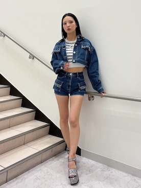 「GYDA（ジェイダ）のアイテム」を使った、YUKIさん（レディース・164cm）の春コーディネート