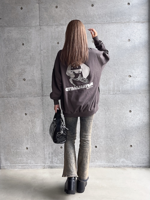 GYDA トレーナー スウェット GYDALMATIAN Vネックスウェット