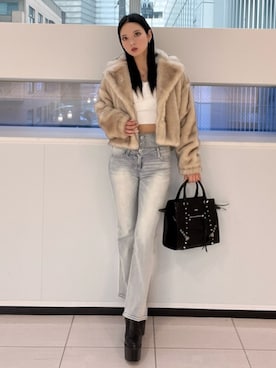 YUKIさん（レディース・164cm）の冬コーディネート