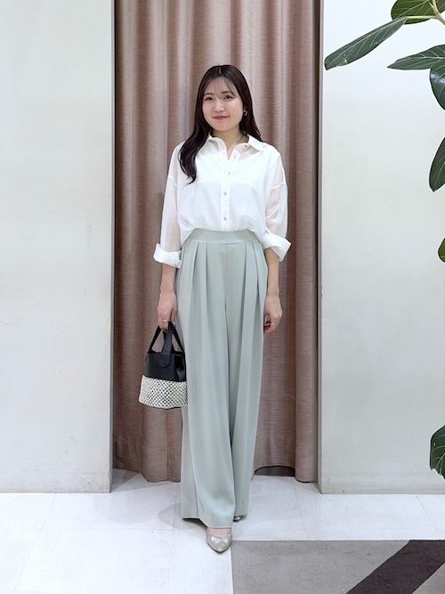 新品未使用　La boutique BonBonシアークロップドシャツ　ゆったり La boutique Bon Bonシアークロップドシャツ 【公式通販】