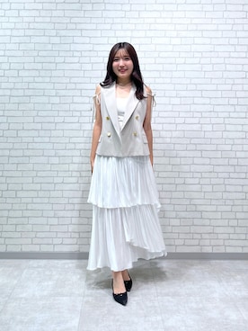「アイテム（キャミソール）」を使った、minamiさん（レディース・157cm）の夏コーディネート